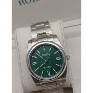 ROLEX OYSTER PERPETUAL NO DATE GREEN DIAL #8