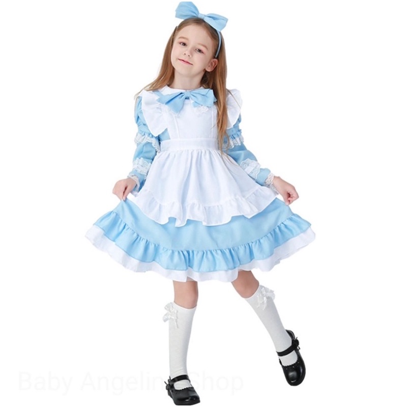 Preloved Alice and Wonderland Cosplay Costume Kids Halloween Party ...