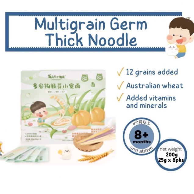 Organic Baby Noodles 12 Multigrain Nutrients noodle 8M+ babies Wheat