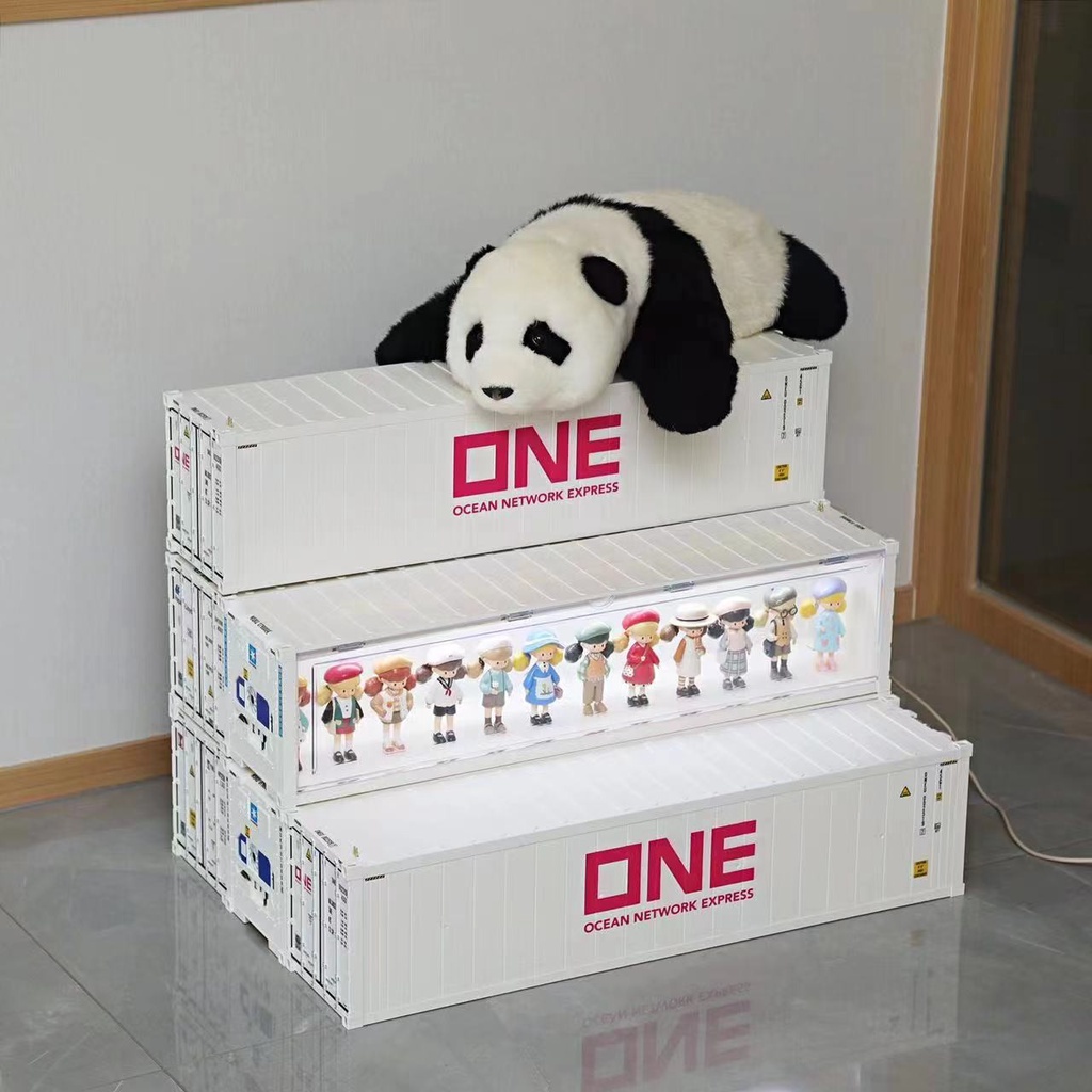 Popmart Figurine Storage Container Storage box with LED Light Display