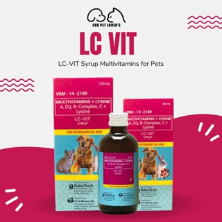 LC VIT MULTIVITAMINS SYRUP 60ML and 120ML FOR DOG AND CAT