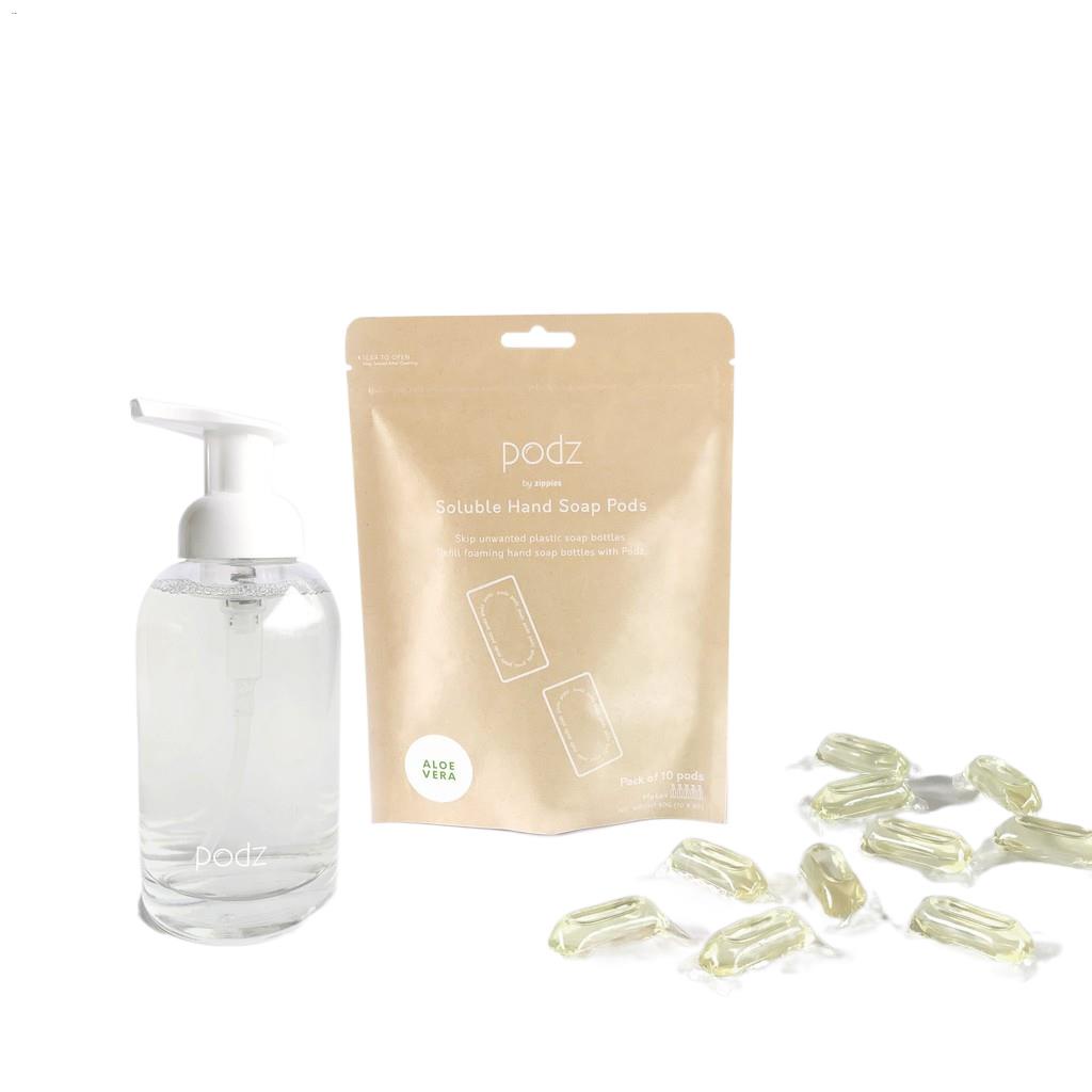Zippies PH Podz Soluble Hand Soap Pods Starter Kit Pouch of 10
