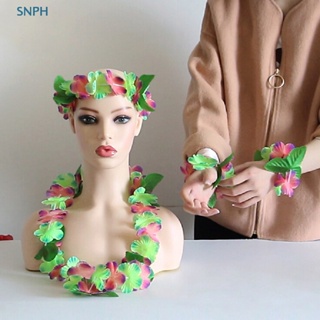 [SNOW] 4Pcs/set Hawaiian Flower leis Garland Necklace DIY Decoration Fancy Dress Party [PH] #6