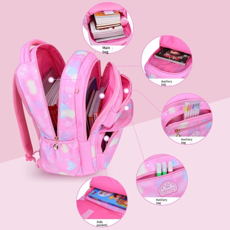 kids bag Waterproof students bag lightweight Fashion Cute princess children's backpack for kids girl — view 2