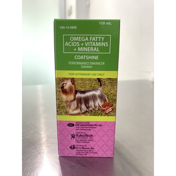 COATSHINE OMEGA FATTY ACIDS + VITAMINS + MINERAL 120 mL Shopee