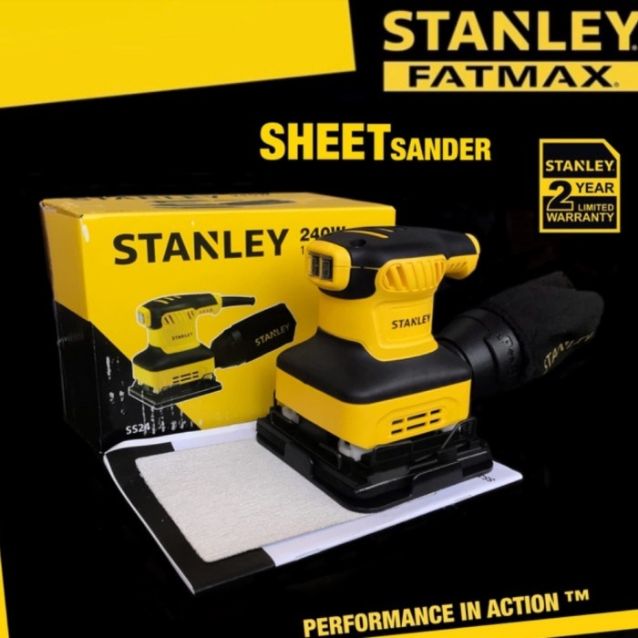 MESIN Sandpaper Ss24B1 240W 1/4 Sheet Palm Sander (Stanley Sanding