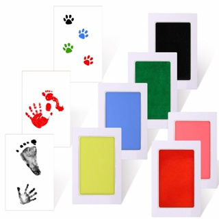 Newborn Baby Footprints Handprint Ink Kits Safe Non-toxic Ink Pads Pet Paw Print Pad Inkless Clean T