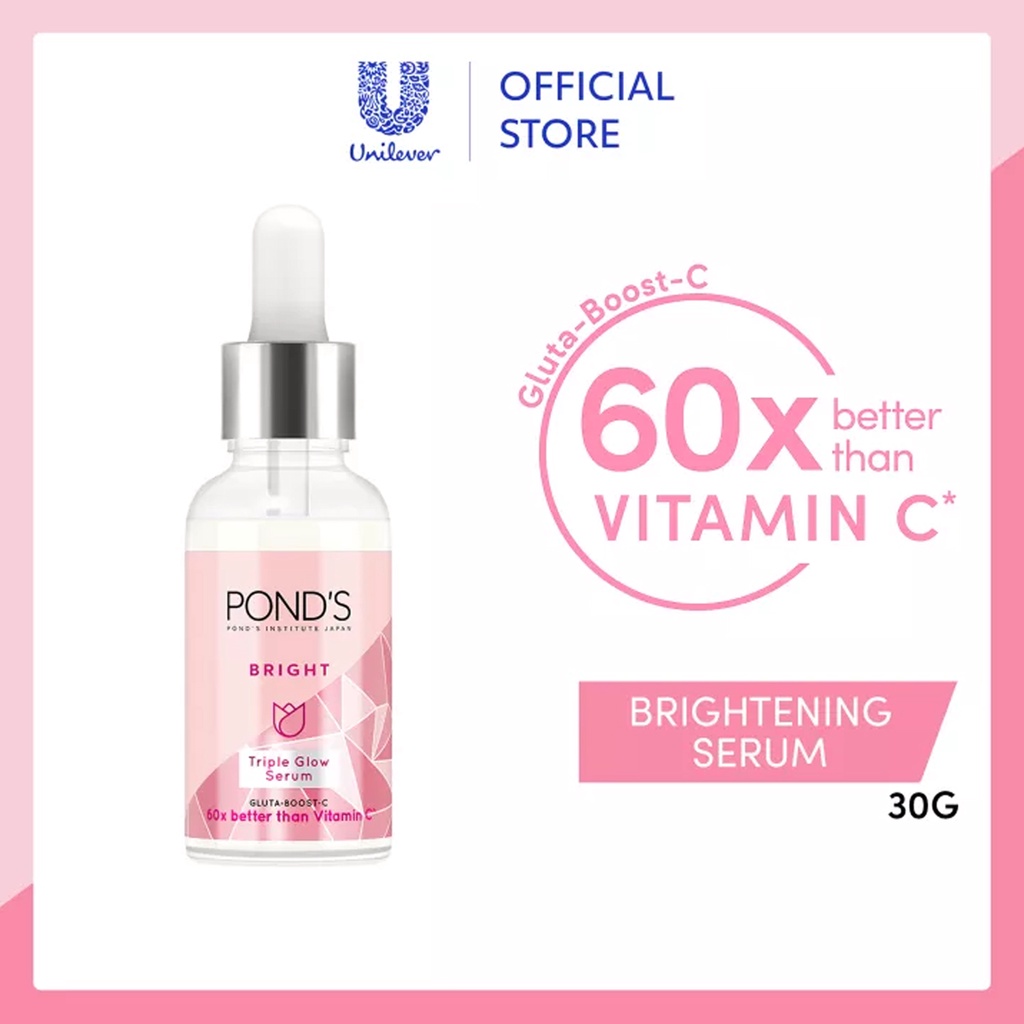 POND'S Bright Triple Glow Facial Serum with Gluta Boost and Niacinamide