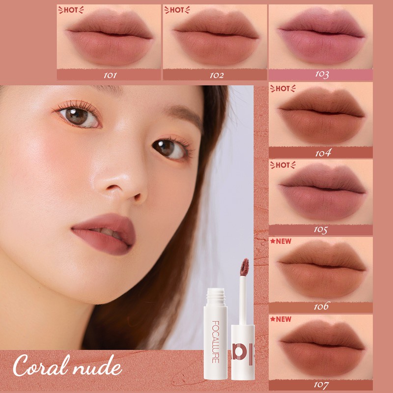 Focallure Velvet Mist Matte Clip Clay Lip Mud Shopee Philippines