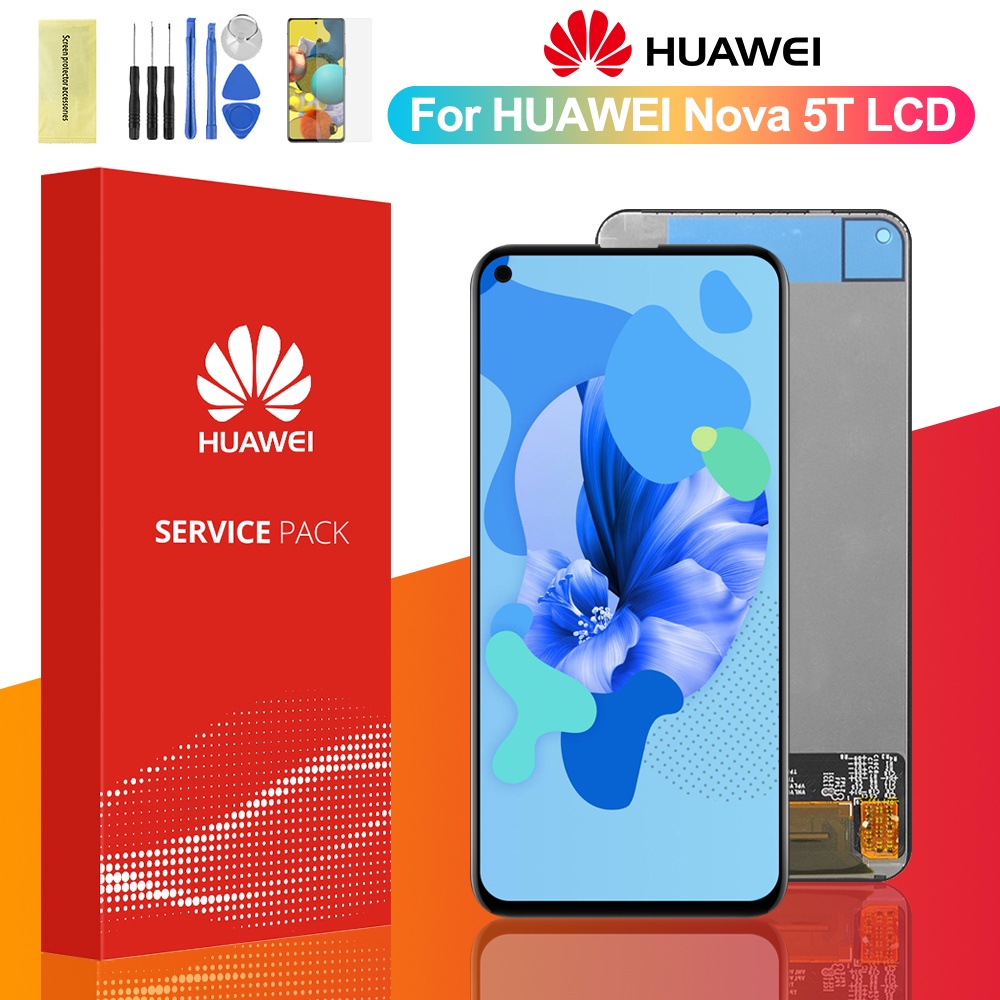 DISPLAY LCD PER HUAWEI NOVA 5T YAL-L21 L61 L71 Touch Screen Schermo Assemblato Vetro