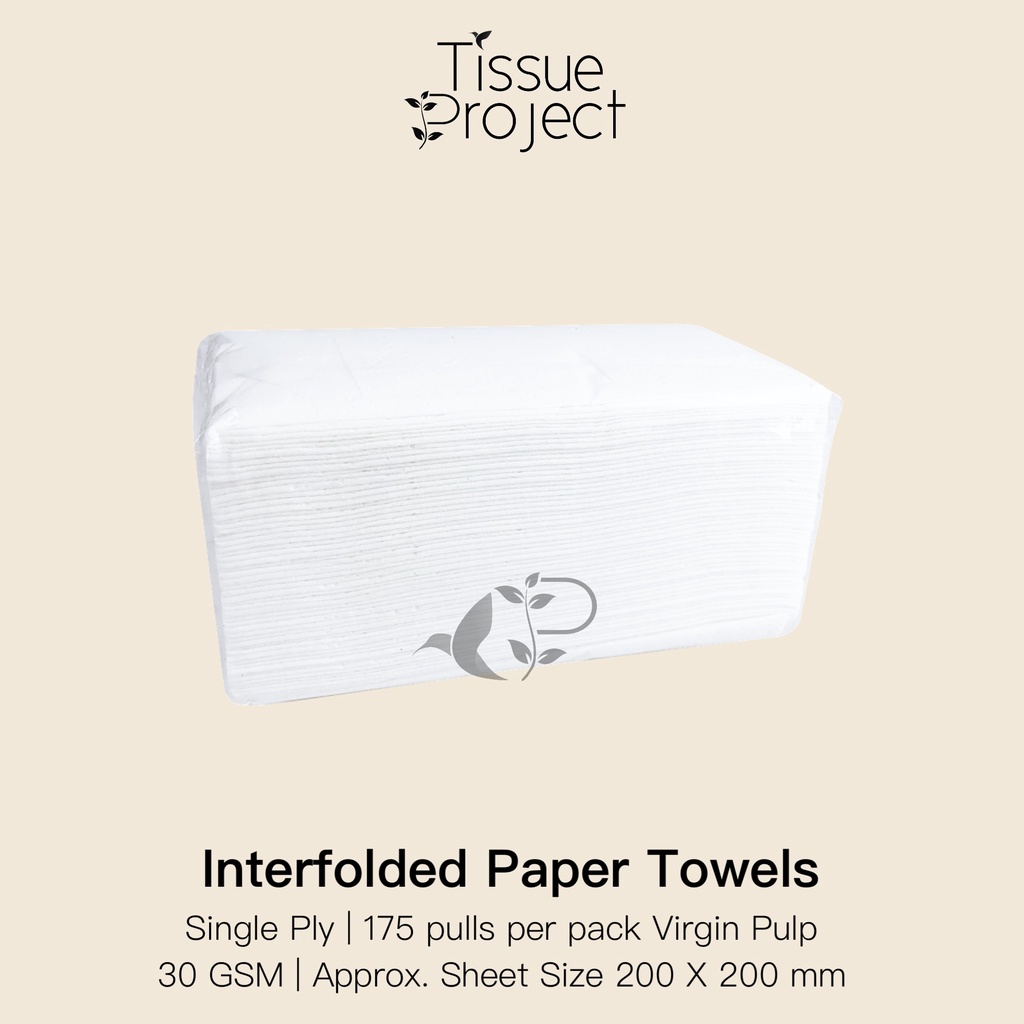 Interfolded Paper Towels Virgin Pulp 175Sheets 34 GSM Shopee