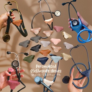 Personalized Leather Stethoscope Tag / Steth Sleeves/ Steth name tag