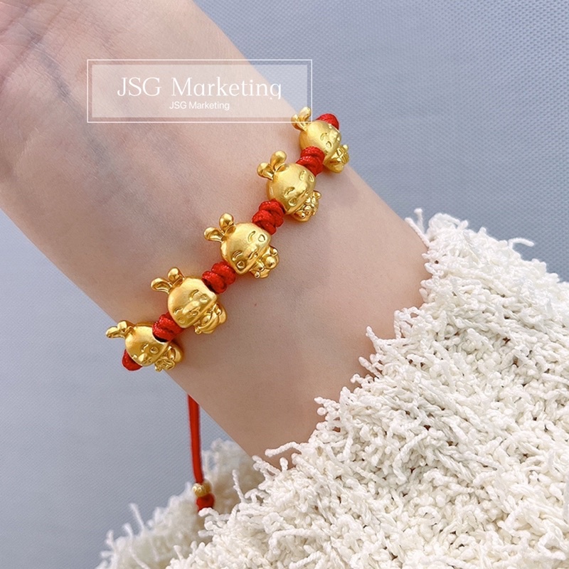 2023 Rabbit Adjustable Handmade Red String Rope Bracelet Lucky Charm Amulet Bracelets for Women Men
