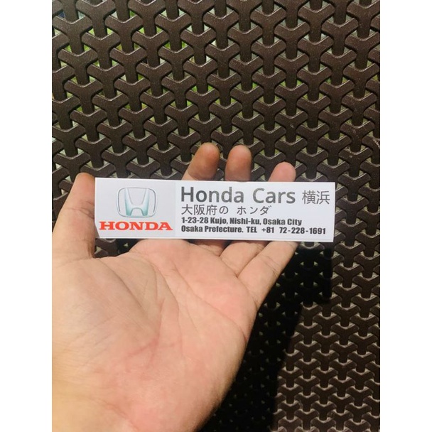 Jdm Honda Cars Japan Dealership Sticker Shopee Philippines