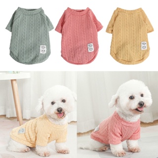 Cute Wavy Double-sided Pet Sweater Soft Puppy Kitten Coat for Small Medium Dog Warm Winter Pet Jacket Clothing Chihuahua