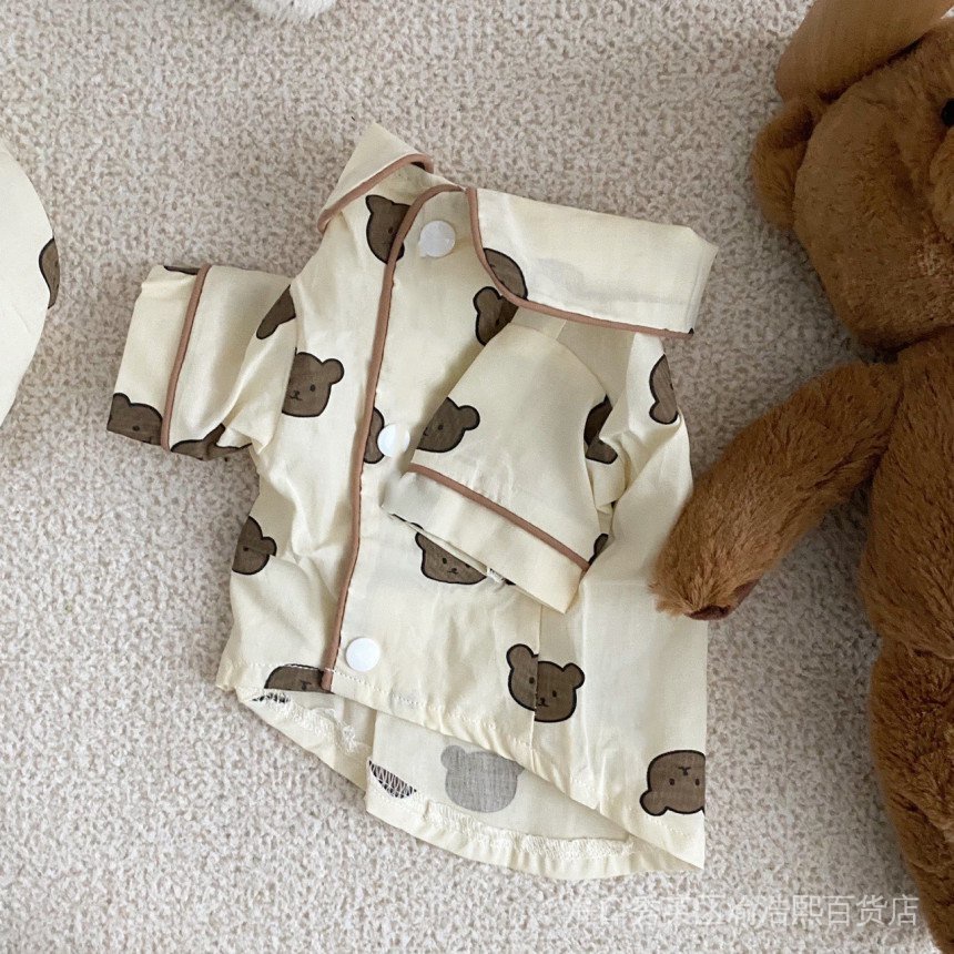 New Thin Style Dog Pajamas Shirt Teddy Bichon Pomeranian Schnauzer Poodle Pet Cat Clothes #8