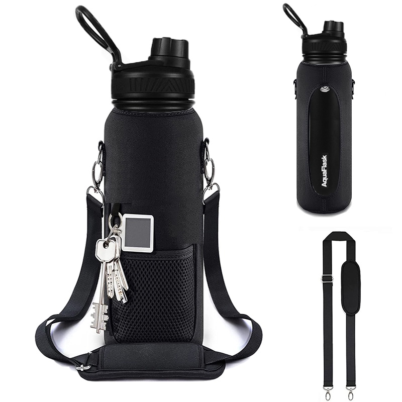 NEW 22OZ Tumbler Water Bottle Holder Bag With Sling Strap Sports