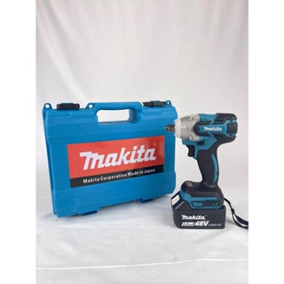 Makita Original Portable 6.0Ah 48V (2 Batteries) Cordless Brushless Electric Impact Wrench Tools Set #8