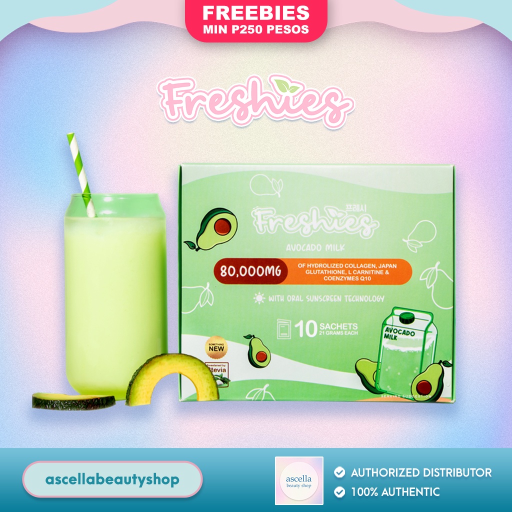 FRESHIES Avocado Milk 10 Sachets With Oral Sunscreen Technology