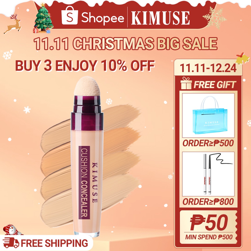 KIMUSE 4 Color Natural Coverage Cushion Concealer Makeup Shopee Philippines