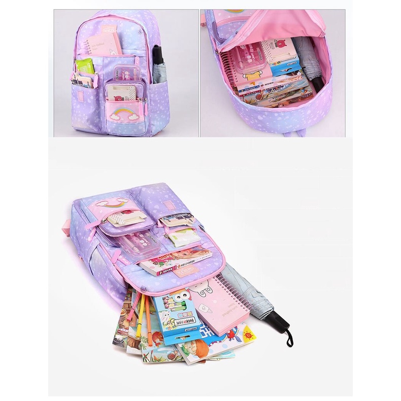 2022 New trolley schoolbag for girls Kids Rolling Bags school wheeled backpack Trolley primary girls  backpack with wheels bookbag