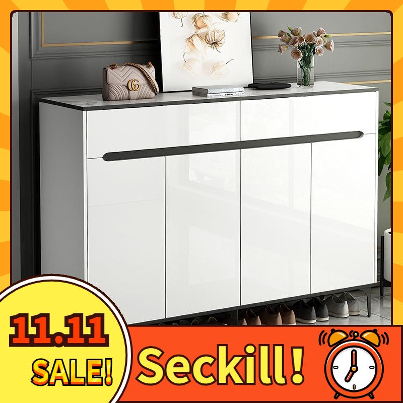 【Ready Stock】Shoe Cabinet With Door Household Doorway Entrance Integrated Large Capacity Partition L