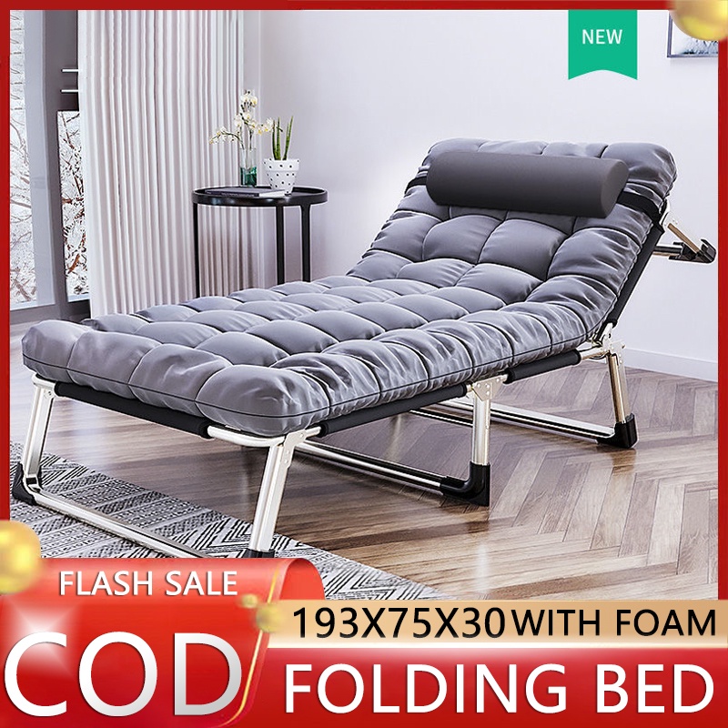 details Zelfrespect overzien 193x75x30 Folding bed portable bed Outdoor adjustable folding bed Folding  Sofa Bed Office nap bed Sit, lean, lie down, adjust freely, fold to make  sofa bed multifunction without installation Recliner Accompany Bed