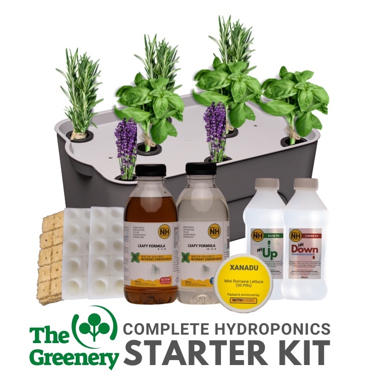 Complete Kratky Hydroponics Starter Kit 8 Holes For Herbs and Leafy