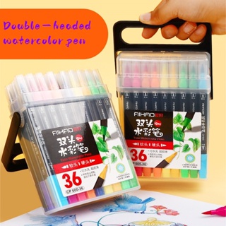 Double-headed watercolor pen Washable watercolor pen set school supplies
