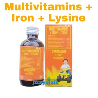 ✈▣Appetason Syrup Multivitamins + Iron + Lysine