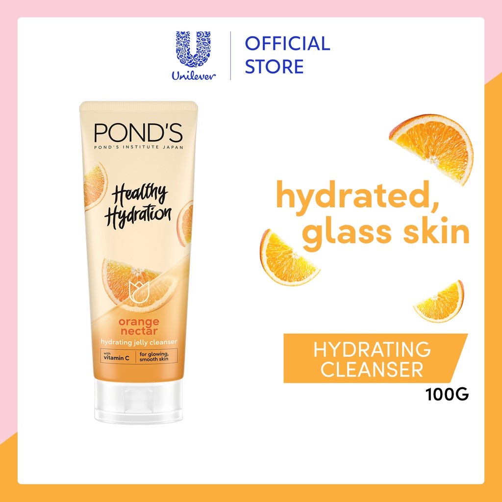 POND'S Orange Nectar Jelly Cleanser with Vitamin C for Hydrated Skin