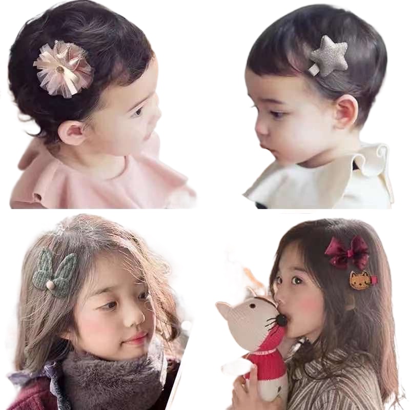 Set of 18pcs Kids Hair Accessories Barrettes clips Baby Girls Headdress Gift with Paperbagnew