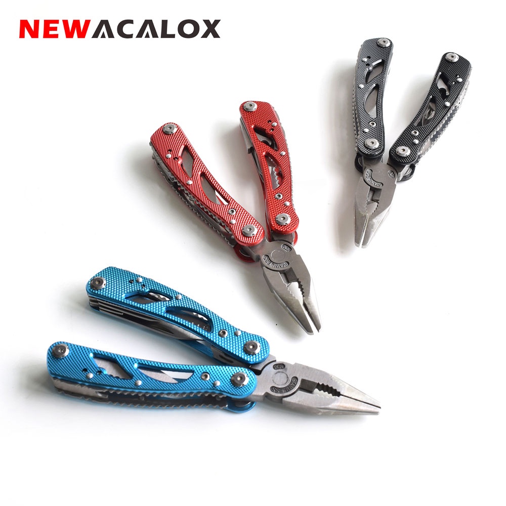 synthesis NEWACALOX Outdoor Multitool Pliers Repair Pocket Knife Fold