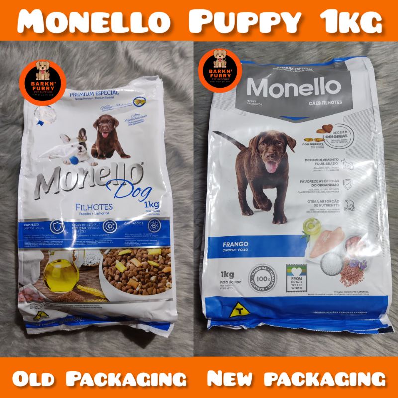 Monello Premium Dog Food for Puppies 1kg (Original Packaging) Shopee