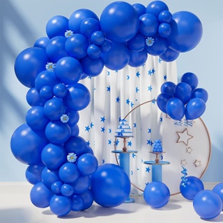1 Set Royal Blue Balloon Garland Arch Kit 5/10/12inch Dark Blue Ballon Graduation Birthday Party Bab #1