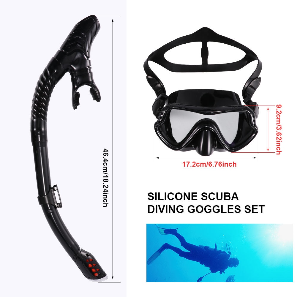 Diving Goggles Tempered Glass Snorkeling Goggles Scuba Diving Googles 