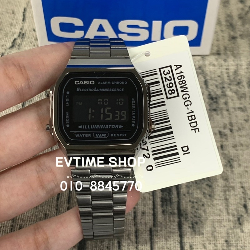 CASIO VINTAGE MEN DIGITAL WATCH A168WGG-1BDF / A168WGG-1B / A168WGG-1 ...