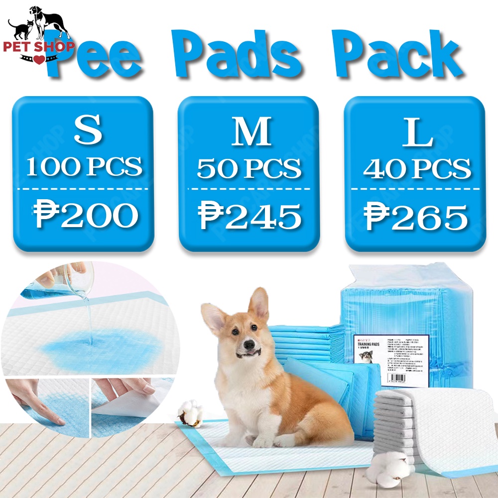 Dog Pee Pads Training Pads Per Pack Dog Pet Wee Pads Pee Poop Cat Dog