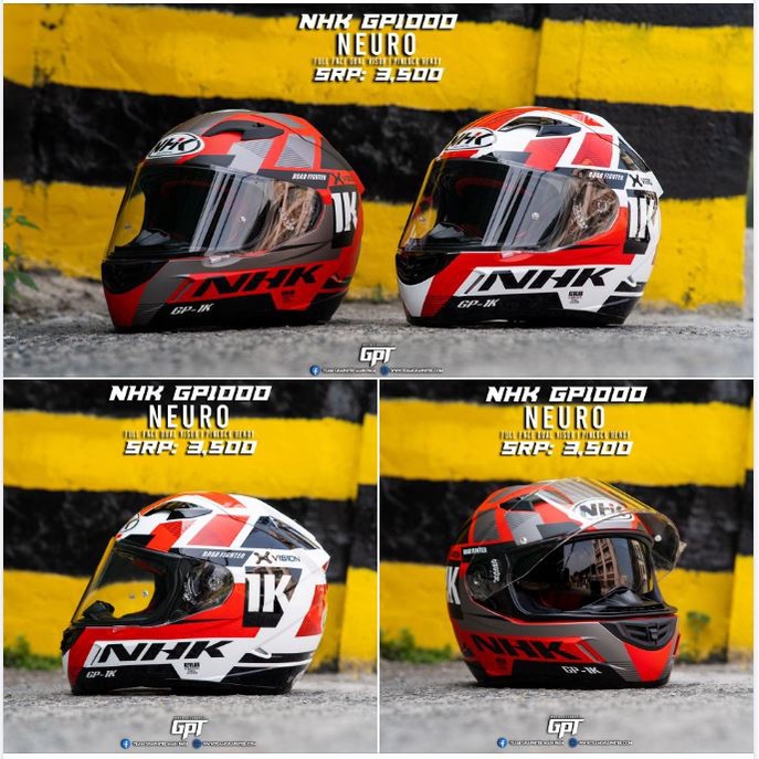 NHK HELMETS GP1000 NEURO Full Face Helmet Shopee Philippines