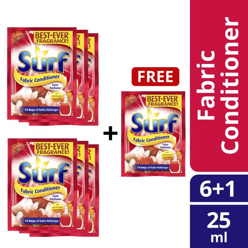 Surf Fabric Softener Luxe Perfume 25ml 6+1 Shopee Philippines