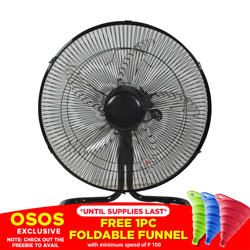 DOWELL Original 18" Floor Ground Fan 5Leaf Banana Blade Electric Fan