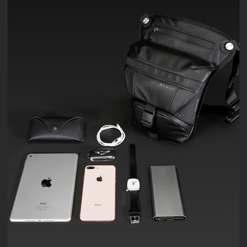 Gadgetoo Bange Cobra Motorcycle Leg Bag Water Resistant 2In1 Sling Bag Motorcycle Pouch Bag