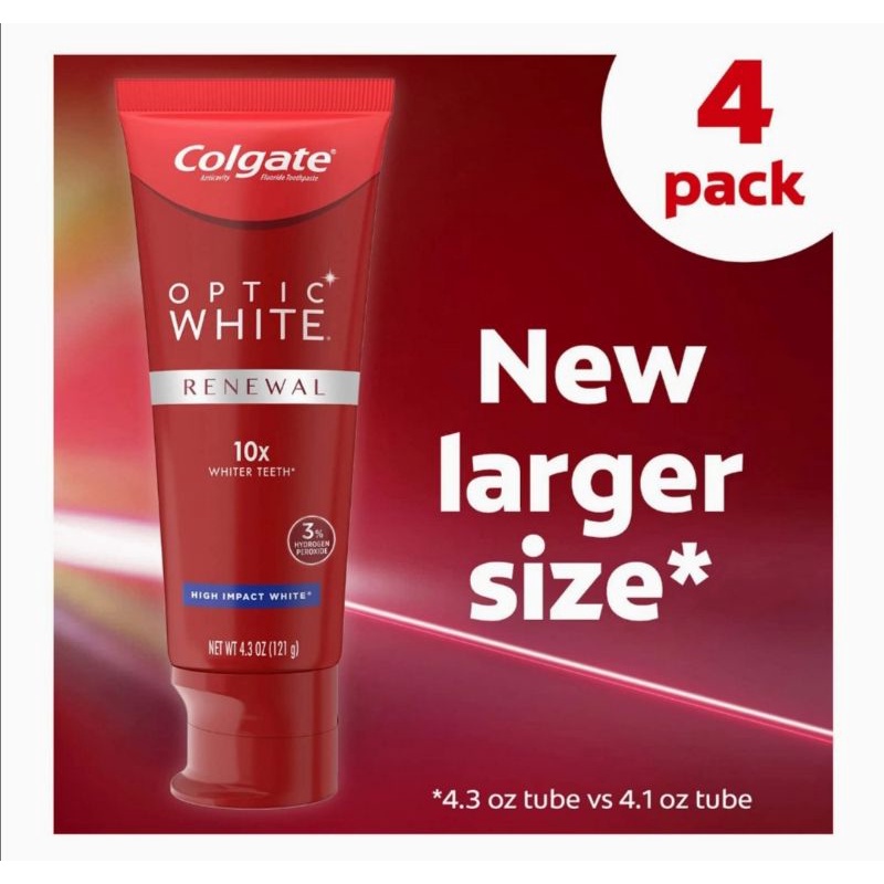 Colgate Optic White Renewal 10x Whiter Teeth 121g. 1pc Shopee Philippines