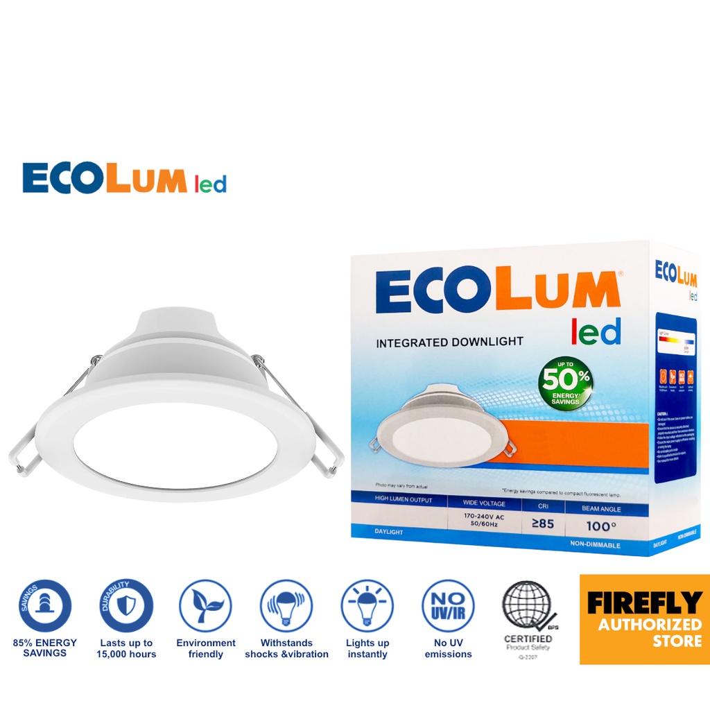 Ecolum LED Integrated Downlight Shopee Philippines