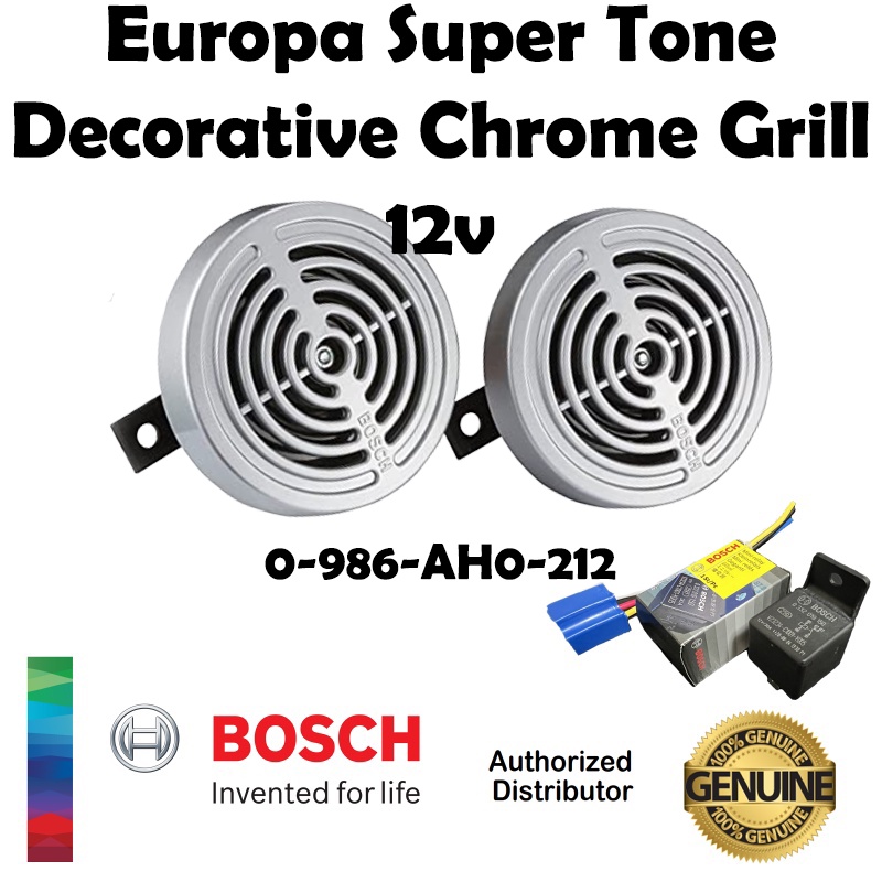 BOSCH EUROPA SUPERTONE DECORATIVE GRILL CHROME 12V/ 300375Hz Shopee Philippines