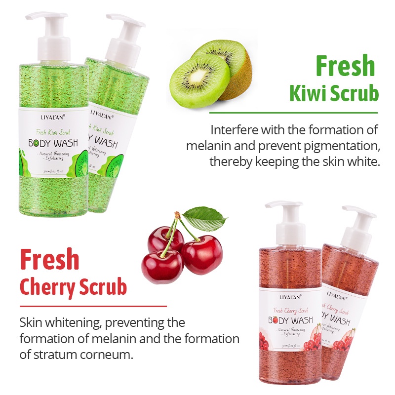 Fruit Fragrance Scrub Shower Gel Plant Moisturizes Fragrance Body Bath Cleans Chicken Skin Cutin