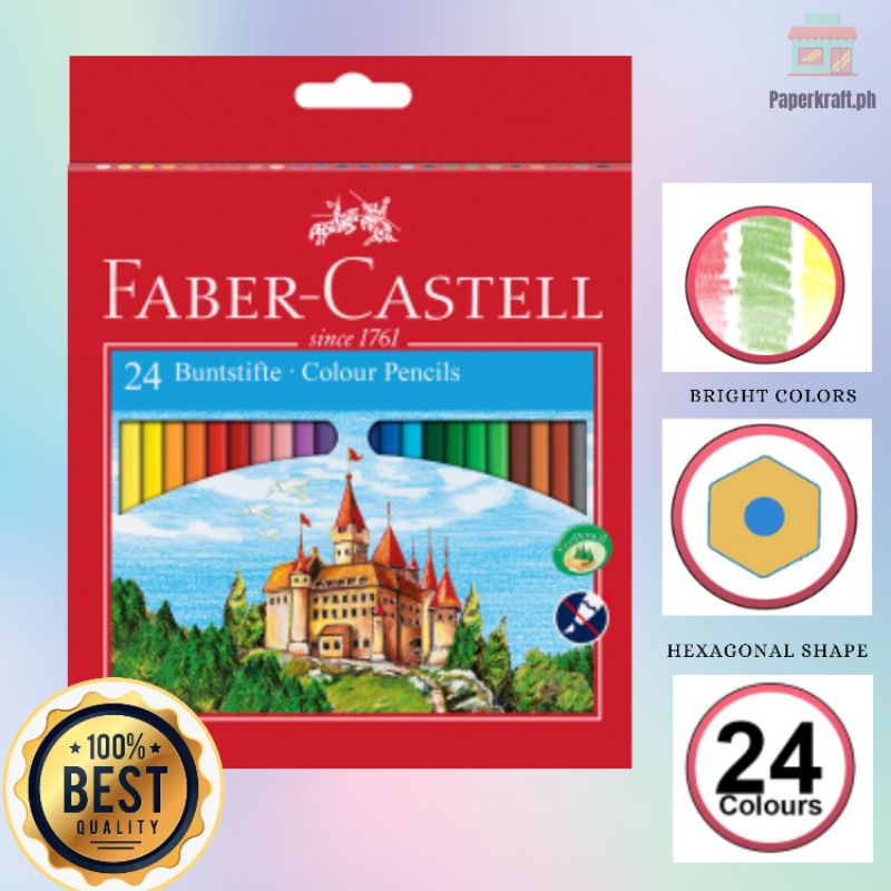 FaberCastell Classic Color Pencil 24 colors Long [12115854] Shopee
