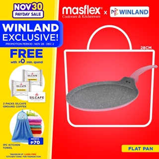 MASFLEX by Winland Spectrum Aluminum Non Stick Induction Multi Flat Pan 28cm NK-C29/PNK #1