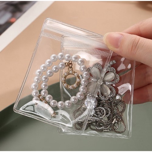 PVC Jewelry storage bag PVC mas makapal sa plastic jewelry holder