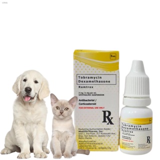 Sneakers Ramtrex Tobramycin+ dexamethasone Eye drops for pets dogs cats antibacterial eye care for p